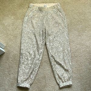 NWT Loft XXS petite sequin pants
